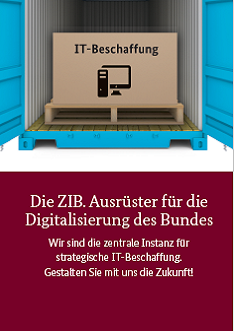 Flyer: Die ZIB. Ausrüster für die Digitalisierung des Bundes